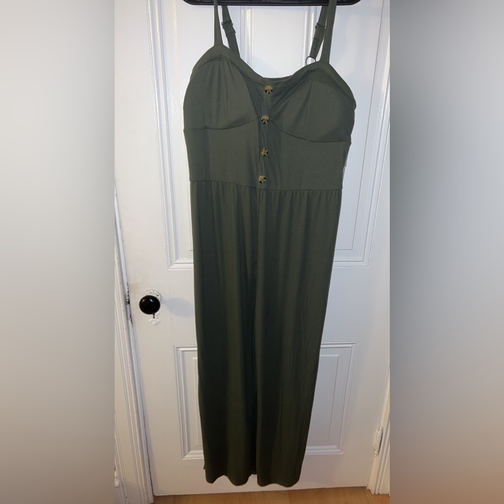 Never worn- Sage Green Jump Suit Size XXL